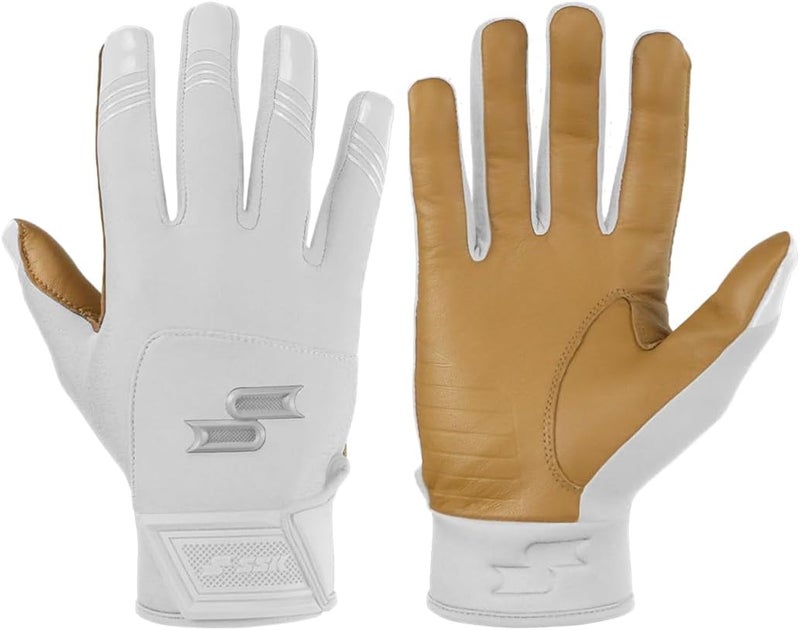 SSK X1 Color Rush Adult Baseball Batting Gloves - Durable Cabretta Leather Palm - 11 Colorways - Image 1